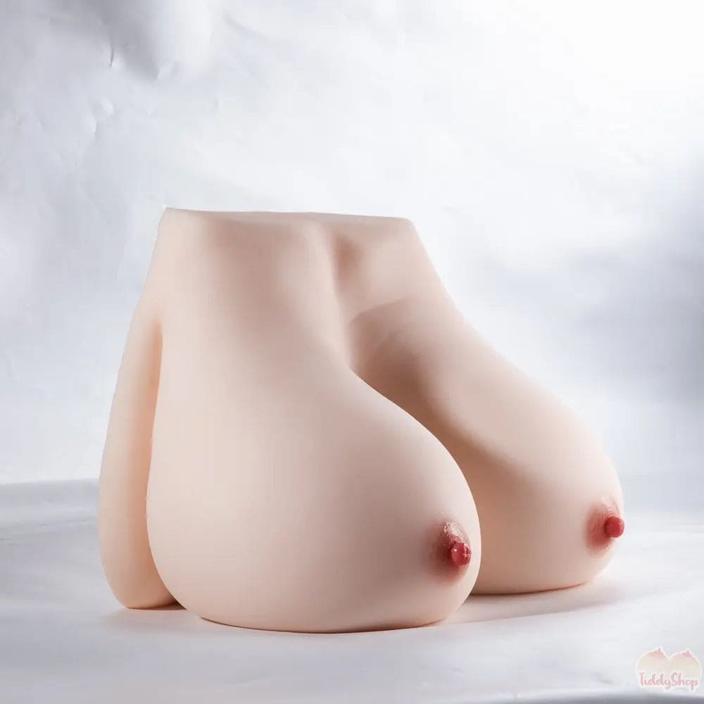 TiddyShop JelloJiggles Tiddies 25lbs / 11.5kg Big Fat Tits with OPTIONAL Integrated Onahole with Vagina and Anus - Busty Anime Sex Toy Doll - TiddyDollHouse TiddyShop