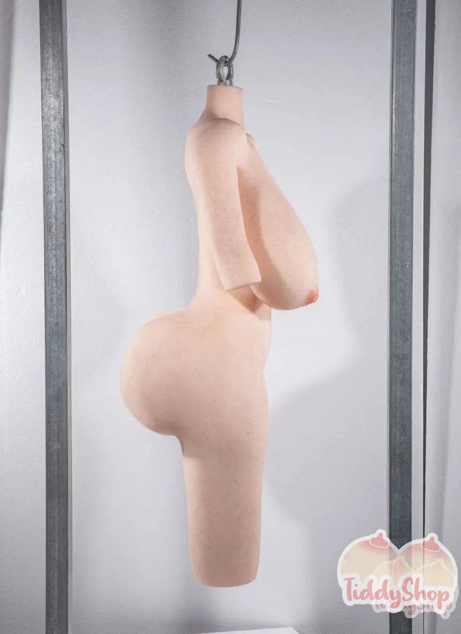 TiddyShop Thicc Gina - Fully Gel Filled Jiggly Ass & Tits Torso 108lb (49 kg) - Extremely Jiggly Onahole with Weight Reducing Foam Inside Stiffer Body Parts - TiddyDollHouse TiddyShop