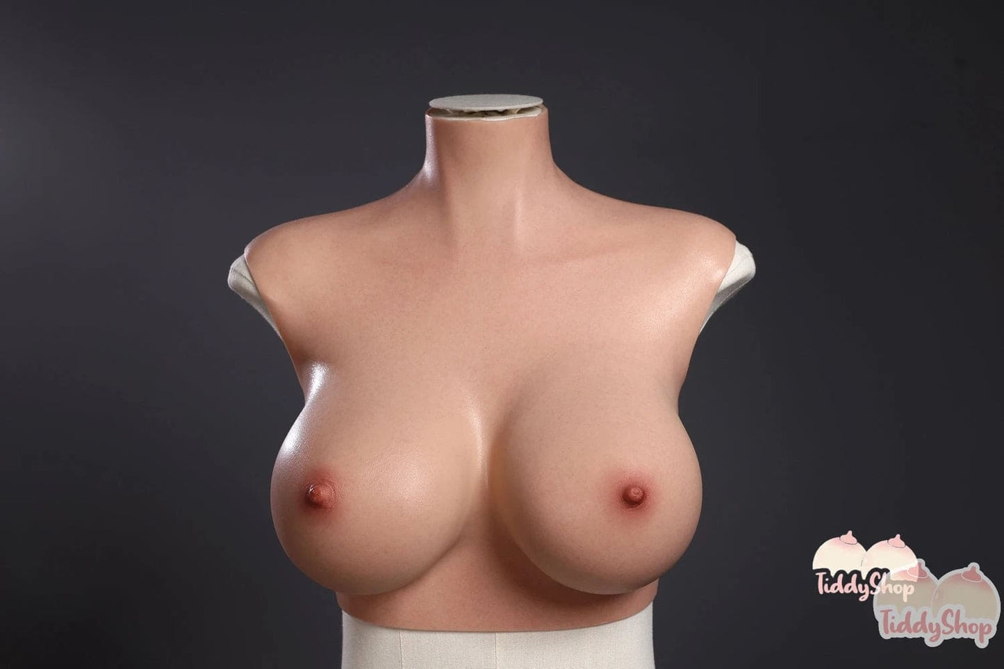 TiddyShop Beata - SimulaFeel® Tits 6.83 lb / 3.1Kg 100% Platinum Silicone Tiddies, Gel Filled, Extremely Realistic Feeling Wearable Boobs, Real 3D Skin Texture, Made with TiddyShop's New Patented Silicone Technology - TiddyDollHouse TiddyShop