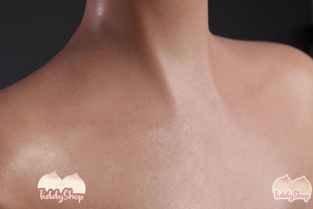 TiddyShop Beata - SimulaFeel® Tits 6.83 lb / 3.1Kg 100% Platinum Silicone Tiddies, Gel Filled, Extremely Realistic Feeling Wearable Boobs, Real 3D Skin Texture, Made with TiddyShop's New Patented Silicone Technology - TiddyDollHouse TiddyShop