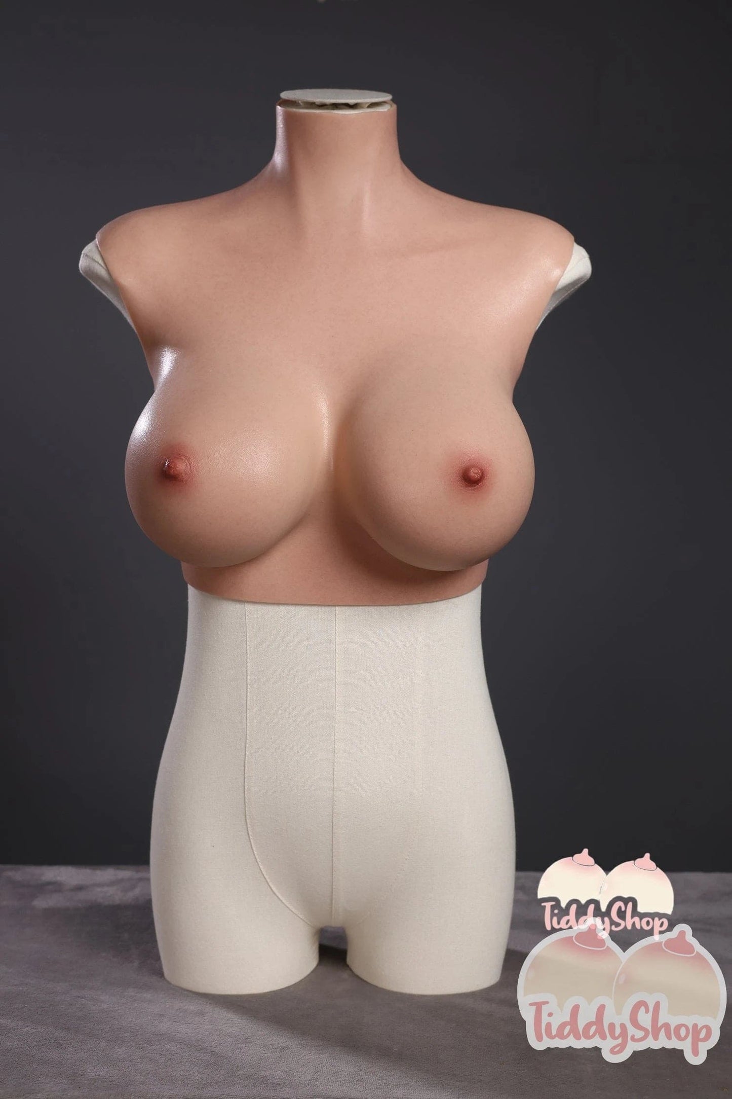 TiddyShop Beata - SimulaFeel® Tits 6.83 lb / 3.1Kg 100% Platinum Silicone Tiddies, Gel Filled, Extremely Realistic Feeling Wearable Boobs, Real 3D Skin Texture, Made with TiddyShop's New Patented Silicone Technology - TiddyDollHouse TiddyShop