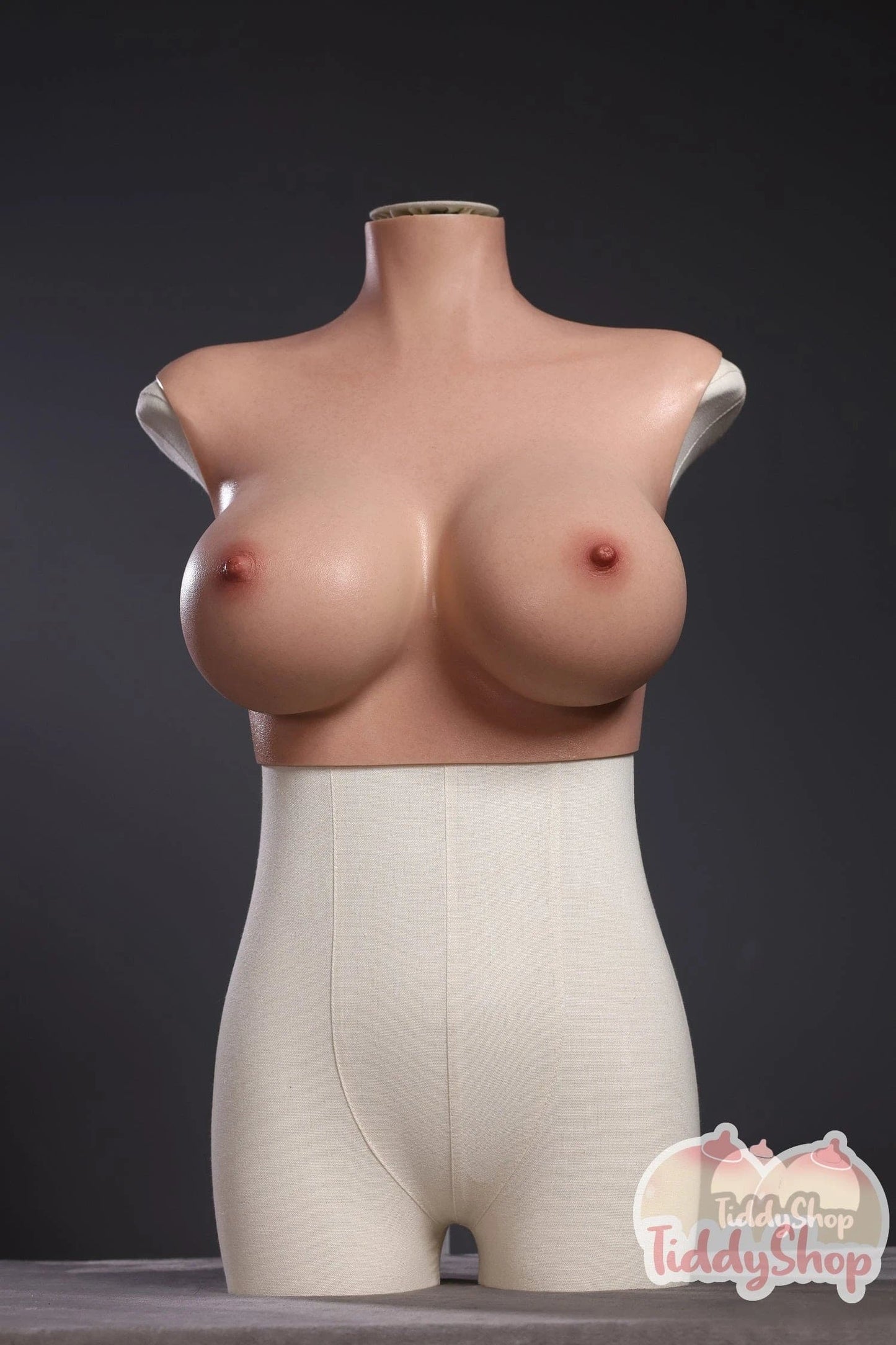 TiddyShop Beata - SimulaFeel® Tits 6.83 lb / 3.1Kg 100% Platinum Silicone Tiddies, Gel Filled, Extremely Realistic Feeling Wearable Boobs, Real 3D Skin Texture, Made with TiddyShop's New Patented Silicone Technology - TiddyDollHouse TiddyShop