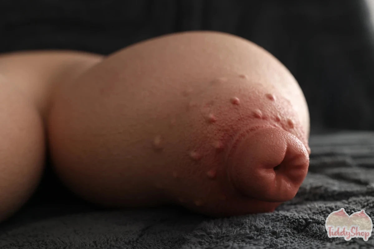 TiddyShop E - SimulaFeel® Tits 60.41 lb / 27.4Kg 100% Platinum Silicone Tiddies, Gel Filled, Nipple-fucking, Extremely Realistic Feeling Big Jiggly Boobs, Real 3D Skin Texture, Made with TiddyShop's New Patented Silicone Technology - TiddyDollHouse TiddyShop