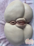 TiddyShop Prone Bone Madame Booty Toy 40lb / 19kg - SimulaFeel® Platinum Silicone, Gel Filled, Jiggly, Pillow Soft Ultra Realistic Ass & Thighs with Hentai Style Puffy Donut Anus and Hyper Puffy Pussy - Tiddyshop Pantented Silicone Technology - TiddyDollHouse TiddyShop