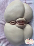 TiddyShop Prone Bone Madame Booty Toy 40lb / 19kg - SimulaFeel® Platinum Silicone, Gel Filled, Jiggly, Pillow Soft Ultra Realistic Ass & Thighs with Hentai Style Puffy Donut Anus and Hyper Puffy Pussy - Tiddyshop Pantented Silicone Technology - TiddyDollHouse TiddyShop
