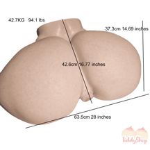 TiddyShop Madame Booty 94lb / 43 kg - SimulaFeel® Platinum Silicone, Gel Filled, Jiggly, Ultra Realistic Ass - Tiddyshop Pantented Silicone Technology (Heavenly Madame Twins) - Huge BBW SSBBW Hip Fat Butt Toy Doll Onahole - TiddyDollHouse TiddyShop