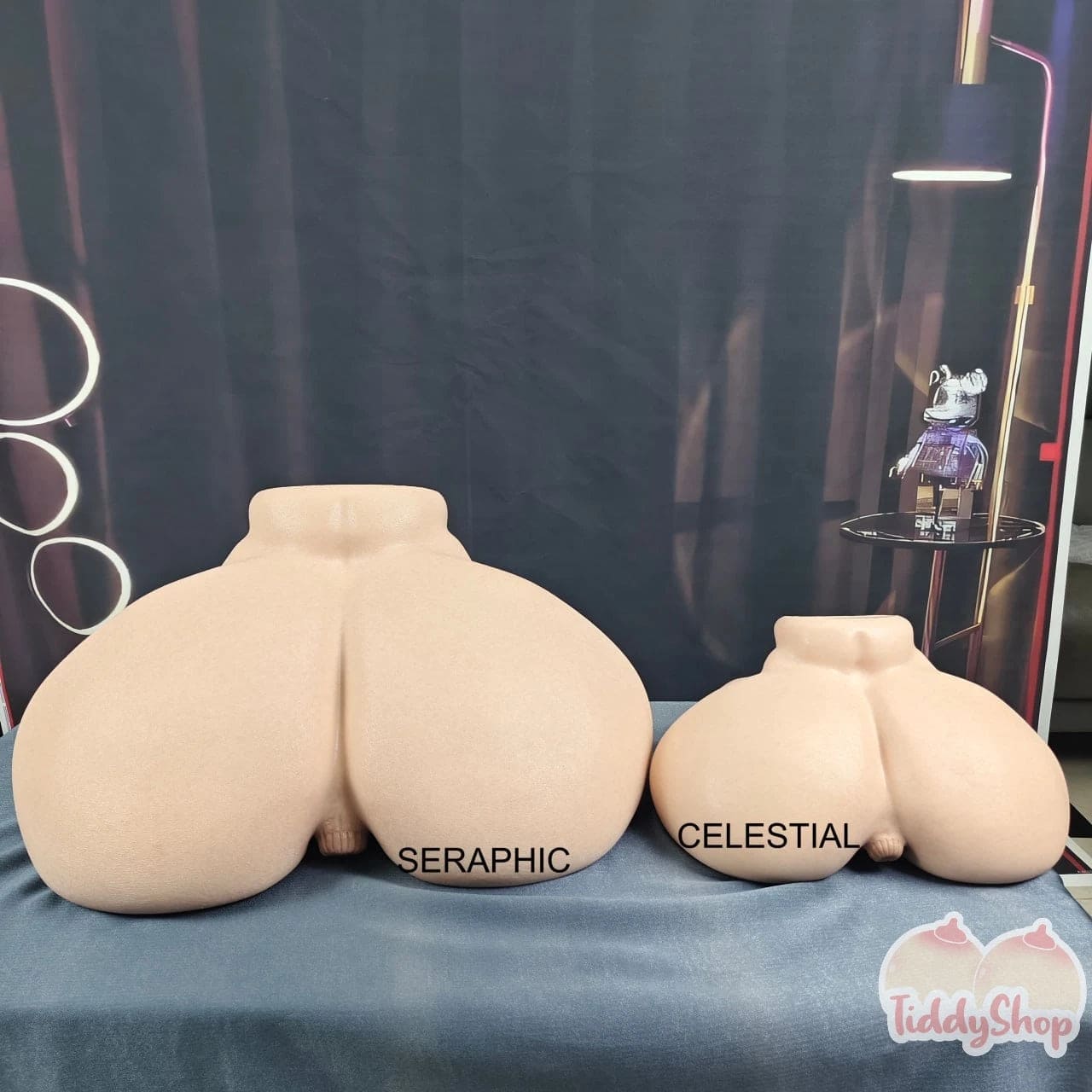 TiddyShop SERAPHIC Madame Booty 94lb / 43kg - 28in Wide Ass- SimulaFeel® Platinum Silicone Patented Tech, Gel Filled, Jiggly, Ultra Realistic Ass - (Heavenly Madame's Older Sis) - Huge Hip Toy, BBW Fat Butt, SSBBW Torso Sex Doll, Anime Onahole - TiddyDollHouse TiddyShop