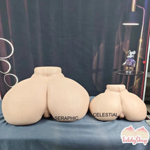 TiddyShop SERAPHIC Madame Booty 94lb / 43kg - 28in Wide Ass- SimulaFeel® Platinum Silicone Patented Tech, Gel Filled, Jiggly, Ultra Realistic Ass - (Heavenly Madame's Older Sis) - Huge Hip Toy, BBW Fat Butt, SSBBW Torso Sex Doll, Anime Onahole - TiddyDollHouse TiddyShop