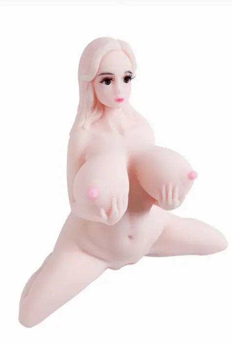 Amelia (14.5 inch 7.5 lbs) - Realistic Thicc Onahole - Cute Anime Full Body Stomach Bulge Mini Sex Doll Toy - TiddyDollHouse TiddyShop