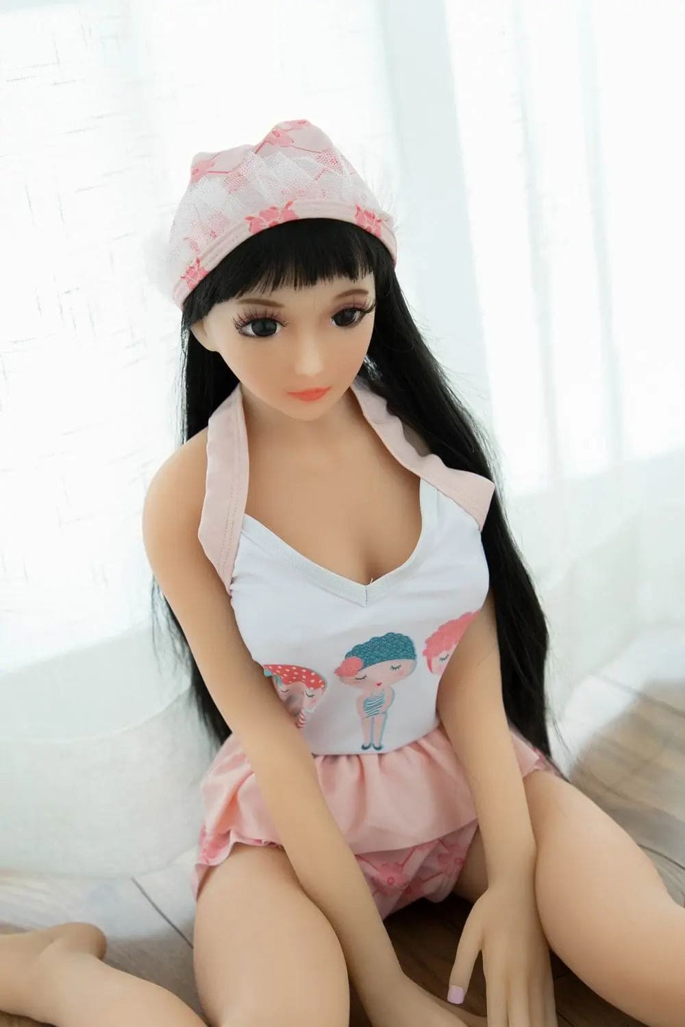 BAT-FBA088-A - 34.6" (88 cm) Long Dark Haired Doll Onahole - Busty Anime Sex Toy Doll - TiddyDollHouse TiddyShop
